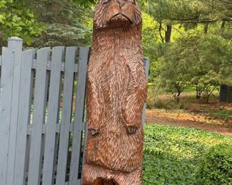 6 Foot Wooden Bear