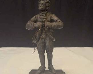 Victorian Colonial Dress Cast Iron Monkey Door Stop