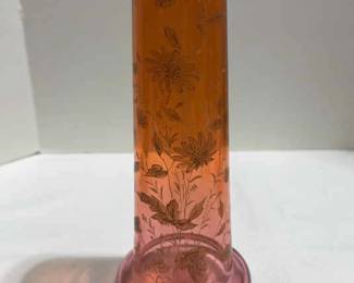 Tall Vintage Vase With Flowers