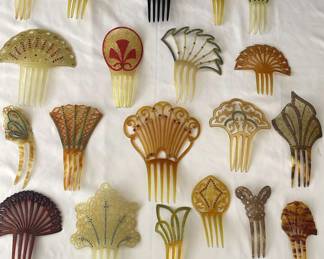 Collection Of Vintage Hair Combs