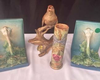 Vintage Pottery Roseville, Weller, Boehm