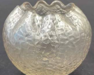 Art Glass Rose Bowl