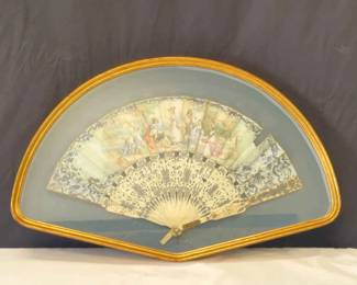 Antique Victorian 19th Century France Hand Fan