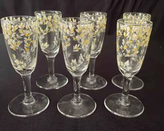 Six Cordial Glasses