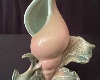 Hull Pottery Ebb Tide Conch Shell Vase