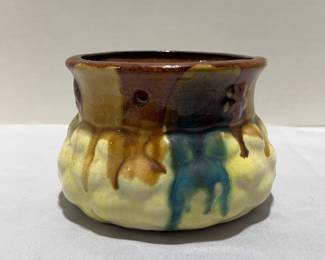 American Studio Art Pottery Drip Glazed