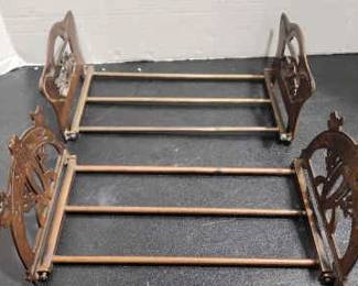 Vintage Brass Expandable Bookends
