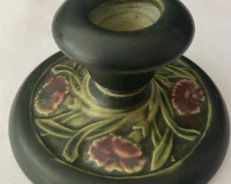 Roseville Pottery Rosecraft Panel Candle Holder