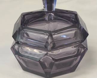 Vintage Lavender Candy Dish Trinket Box