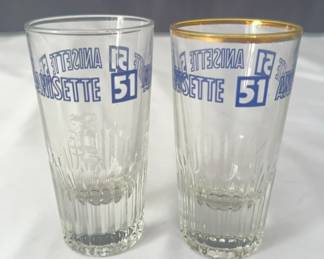 Anisette 51 Le Pastis la Momie 2 Shot Glasses