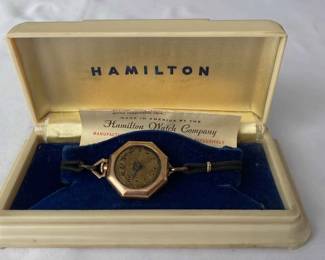 Hamilton Celluloid Watch Case And Gruen Watch