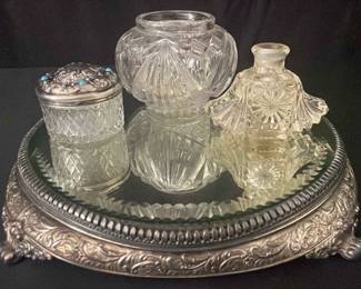 Silver And Cut Glass Decor
