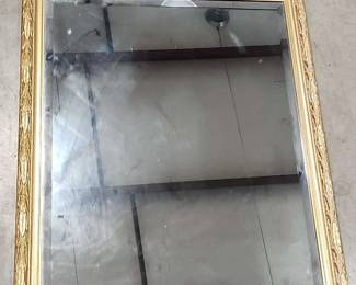 Large Golden Framed Mirror