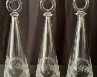 Three Stirrup Glasses