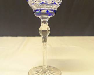Crystal Cobalt Blue Goblet