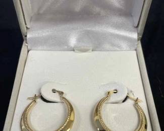 10 Karat Gold Hoop Earrings