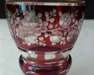 Red CutToClear Goblet