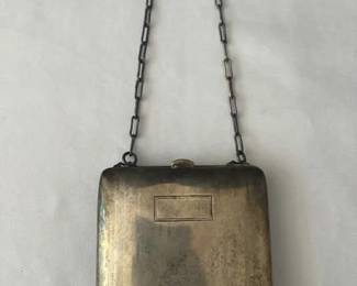 Antique Ladies Sterling Silver Dance Compact