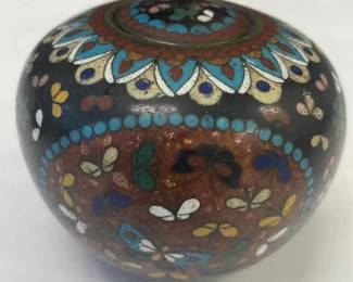 Japanese Cloisonne Small Jar