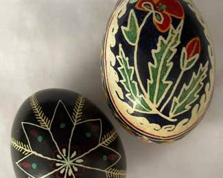 Two Painted Eggs