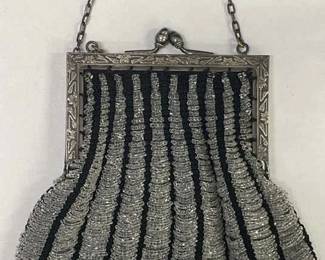 Antique Art Nouveau Beaded Bag