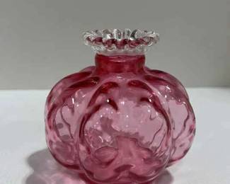 Vintage Fenton Cranberry Art Glass