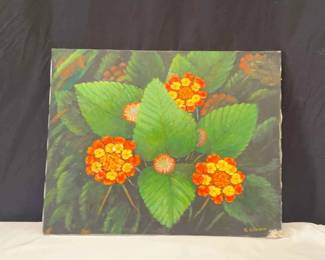 Flower Painting On Canvas