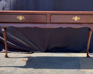 Twodrawer Wood Entry Table