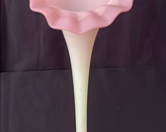 Fenton Burmese JackInThePulpit Vase