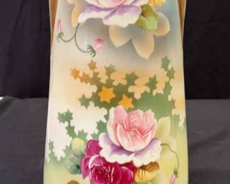 Large Antique Porcelain Hand Painted Vase