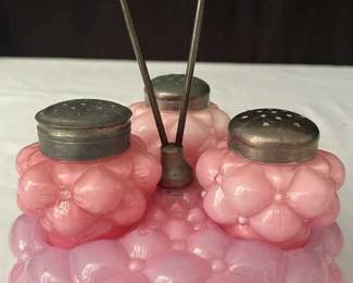 Bulging Three Petal Condiment Set