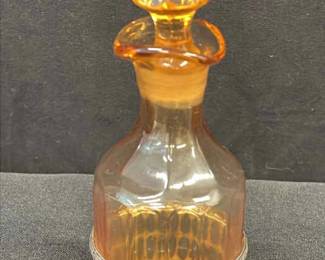 Silver Mounted Amber Cruet