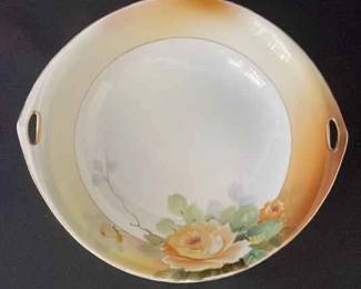 Yellow Nippon Bowl With Roses
