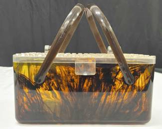 Vintage Lucite Box Purse