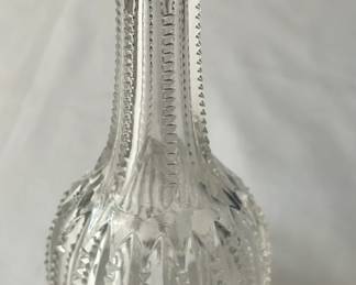 Antique Cut Glass And Sterling Silver Perfume Bottle