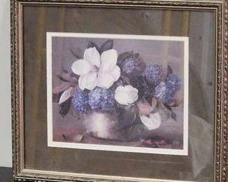 Framed Flower Print