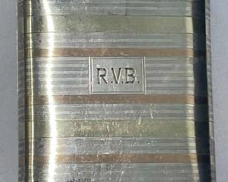 14Karat Gold And Sterling Silver Cigarette Case