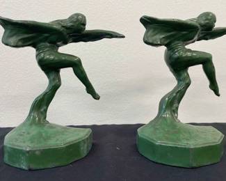 Max Le Verrier Art Deco Bookends