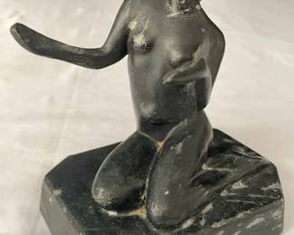 Art Deco Metal Nude Figure