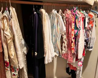 Vintage clothing from the late 1800s to the 1990s. So much fun!