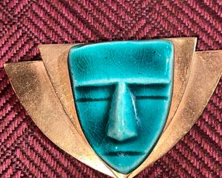 Stone Face / Copper Pin