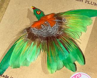 Bird Feathers Pin