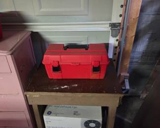 Table and tool box