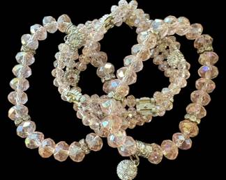 Crystal Beaded Costume Jewelry Bracelets