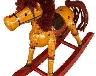 Christmas Wooden Rocking Horse Ornament