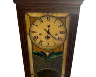 San Francisco Clock Co Stained Glass Clock
