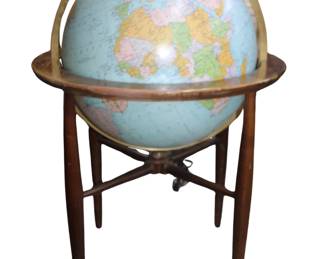 Vintage MCM Globe on stand