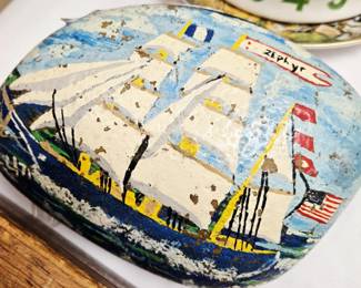 Hand painted ship rock
