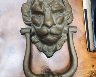 Lion Head Door Knocker