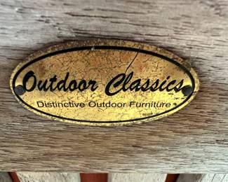 177. Teak Glider by Outdoor Classics